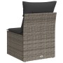 Garden sofa without armrests with gray PE rattan cushions by , Outdoor sofas - Ref: Foro24-366135, Price: 61,76 €, Discount: %