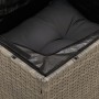 Gartensofa ohne Armlehnen mit grauen PE-Rattankissen von , Outdoor-Sofas - Ref: Foro24-366135, Preis: 61,76 €, Rabatt: %