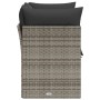 Garden sofa with cushions 2 seater gray synthetic rattan by , Outdoor sofas - Ref: Foro24-366114, Price: 154,23 €, Discount: %