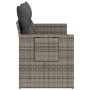 Garden sofa with cushions 2 seater gray synthetic rattan by , Outdoor sofas - Ref: Foro24-366123, Price: 188,55 €, Discount: %