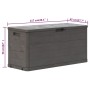 Caja de almacenamiento de jardín 280 L marrón de vidaXL, Cajas de almacenaje para exteriores - Ref: Foro24-45687, Precio: 82,...