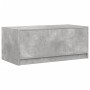 Mesa de centro con puertas de vidrio grs hormigón 102x50x42 cm de , Mesas de centro - Ref: Foro24-836416, Precio: 85,49 €, De...