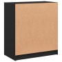 Armario auxiliar con puertas de vidrio negro 68x37x75,5 cm de , Aparadores - Ref: Foro24-836421, Precio: 85,58 €, Descuento: %