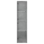 Sideboard with concrete gray glass doors 35x37x142 cm by , Sideboards - Ref: Foro24-836437, Price: 108,25 €, Discount: %