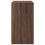 Wall cabinet oak brown glass doors 68x37x68.5 cm by , Lockers and storage cabinets - Ref: Foro24-836496, Price: 82,57 €, Disc...