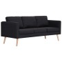 3 seater black fabric sofa by vidaXL, Sofas - Ref: Foro24-281360, Price: 365,93 €, Discount: %