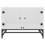 Coffee table with white glass doors 68.5x50x50 cm by , Coffee table - Ref: Foro24-836539, Price: 66,99 €, Discount: %