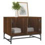 Coffee table with oak brown glass doors 68.5x50x50 cm by , Coffee table - Ref: Foro24-836545, Price: 65,33 €, Discount: %