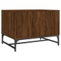 Coffee table with oak brown glass doors 68.5x50x50 cm by , Coffee table - Ref: Foro24-836545, Price: 65,33 €, Discount: %