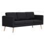 3 seater black fabric sofa by vidaXL, Sofas - Ref: Foro24-281360, Price: 365,93 €, Discount: %