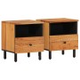 Bedside tables 2 pcs solid acacia wood 40x33x46 cm by , Nightstands - Ref: Foro24-356862, Price: 121,99 €, Discount: %