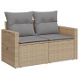 2-Sitzer-Gartensofa mit Kissen, beiges synthetisches Rattan von , Outdoor-Sofas - Ref: Foro24-366106, Preis: 235,59 €, Rabatt: %