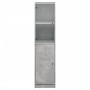 Sideboard with concrete gray glass door 35x37x142 cm by , Sideboards - Ref: Foro24-836444, Price: 84,11 €, Discount: %