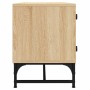 Mueble de TV con puertas de vidrio roble Sonoma 102x37x50 cm de , Muebles TV - Ref: Foro24-836534, Precio: 62,15 €, Descuento: %