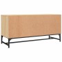 Mueble de TV con puertas de vidrio roble Sonoma 102x37x50 cm de , Muebles TV - Ref: Foro24-836534, Precio: 62,15 €, Descuento: %