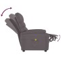 Sillón de masaje de cuero sintético gris de , Sillones de masaje eléctricos - Ref: Foro24-342696, Precio: 161,34 €, Descuento: %