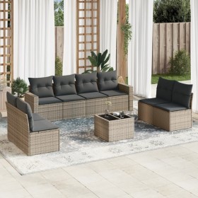 9-piece garden sofa set with beige synthetic rattan cushions by , Modular outdoor sofas - Ref: Foro24-3251196, Price: 595,99 ...