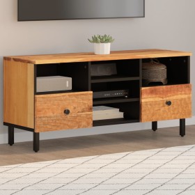 Mueble de TV madera maciza de acacia 100x33x46 cm de , Muebles TV - Ref: Foro24-356873, Precio: 131,99 €, Descuento: %