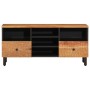 Mueble de TV madera maciza de acacia 100x33x46 cm de , Muebles TV - Ref: Foro24-356873, Precio: 131,99 €, Descuento: %