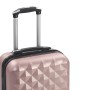 Maleta con ruedas trolley rígida rosa dorado ABS de vidaXL, Maletas - Ref: Foro24-91893, Precio: 67,45 €, Descuento: %