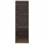 Sideboard with brown oak glass doors 35x37x109 cm by , Sideboards - Ref: Foro24-836391, Price: 73,19 €, Discount: %