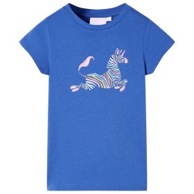 Camiseta infantil azul cobalto 128 de , Camisetas para niños - Ref: Foro24-11057, Precio: 7,99 €, Descuento: %