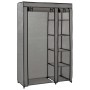 Armario plegable de tela gris 110x45x175 cm de vidaXL, Armarios roperos - Ref: Foro24-282423, Precio: 50,19 €, Descuento: %