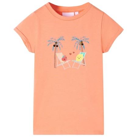 Camiseta infantil color melocotón 128 de , Camisetas para niños - Ref: Foro24-11017, Precio: 7,95 €, Descuento: %