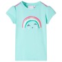 Camiseta infantil verde menta claro 116 de , Camisetas para niños - Ref: Foro24-11106, Precio: 7,95 €, Descuento: %