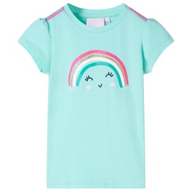 Camiseta infantil verde menta claro 116 de , Camisetas para niños - Ref: Foro24-11106, Precio: 7,99 €, Descuento: %