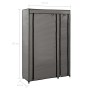 Faltgarderobe aus grauem Stoff, 110 x 45 x 175 cm von vidaXL, Kleiderschränke - Ref: Foro24-282423, Preis: 50,19 €, Rabatt: %