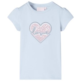 Camiseta infantil azul claro 140 de , Camisetas para niños - Ref: Foro24-10493, Precio: 8,99 €, Descuento: %