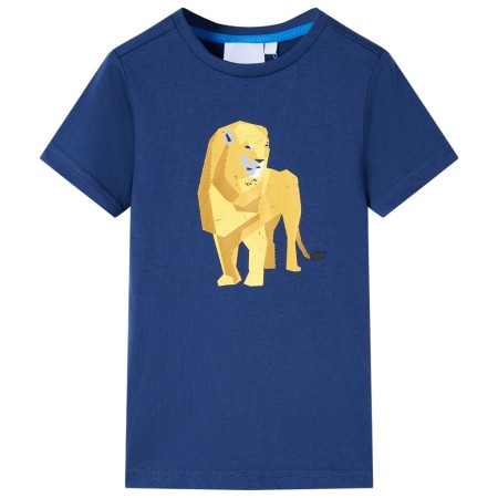 Camiseta infantil azul oscuro 128 de , Camisetas para niños - Ref: Foro24-11992, Precio: 7,76 €, Descuento: %