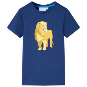 Camiseta infantil azul oscuro 104 de , Camisetas para niños - Ref: Foro24-11990, Precio: 7,99 €, Descuento: %