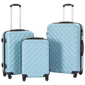 Set of 3 blue hardshell suitcases with trolley wheels made of ABS. by vidaXL, Suitcases - Ref: Foro24-91889, Price: 155,45 €,...