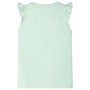 Camiseta infantil de manga volante verde suave 140 de , Camisetas para niños - Ref: Foro24-10638, Precio: 9,67 €, Descuento: %