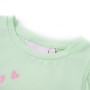 Camiseta infantil de manga volante verde suave 140 de , Camisetas para niños - Ref: Foro24-10638, Precio: 9,67 €, Descuento: %