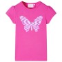 Kinder-T-Shirt mit Flügelärmeln, Dunkelrosa 92 von , Kinder-T-Shirts - Ref: Foro24-10839, Preis: 9,99 €, Rabatt: %