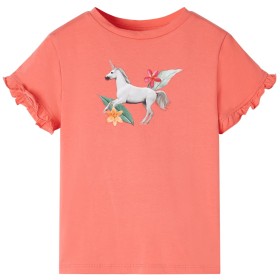 Camiseta infantil de manga corta coral 116 de , Camisetas para niños - Ref: Foro24-10686, Precio: 8,99 €, Descuento: %