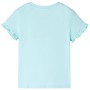 Wassergrünes kurzärmeliges Kinder-T-Shirt 104 von , Kinder-T-Shirts - Ref: Foro24-10690, Preis: 9,99 €, Rabatt: %