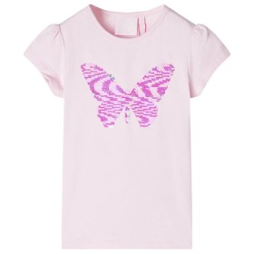 Camiseta infantil de manga casquillo rosa suave 104 de , Camisetas para niños - Ref: Foro24-10830, Precio: 9,99 €, Descuento: %