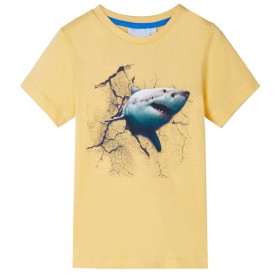 Camiseta infantil amarillo 140 de , Camisetas para niños - Ref: Foro24-11808, Precio: 8,99 €, Descuento: %