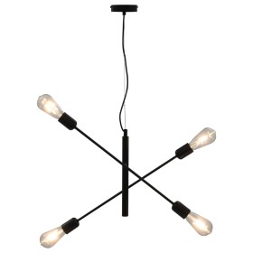 Black ceiling lamp E27 by vidaXL, Lamps - Ref: Foro24-281440, Price: 34,99 €, Discount: %