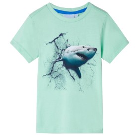 Camiseta infantil verde claro 116 de , Camisetas para niños - Ref: Foro24-11801, Precio: 8,99 €, Descuento: %