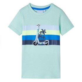 Camiseta infantil verde menta claro 140 de , Camisetas para niños - Ref: Foro24-11933, Precio: 8,99 €, Descuento: %