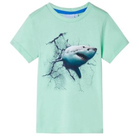 Camiseta infantil verde claro 140 de , Camisetas para niños - Ref: Foro24-11803, Precio: 10,99 €, Descuento: %