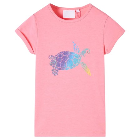 Camiseta infantil rosa chillón 104 de , Camisetas para niños - Ref: Foro24-11190, Precio: 9,33 €, Descuento: %