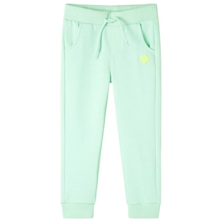 Pantalones de chándal infantiles verde brillante 92 de , Pantalones de niños - Ref: Foro24-11919, Precio: 13,82 €, Descuento: %