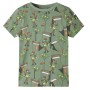 Light khaki children's short-sleeved pajamas 116 by , Children's pajamas - Ref: Foro24-12511, Price: 10,38 €, Discount: %