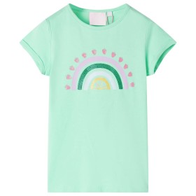 Camiseta infantil verde brillante 116 de , Camisetas para niños - Ref: Foro24-10736, Precio: 8,99 €, Descuento: %